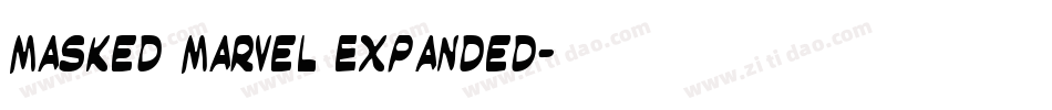 Masked Marvel Expanded字体转换